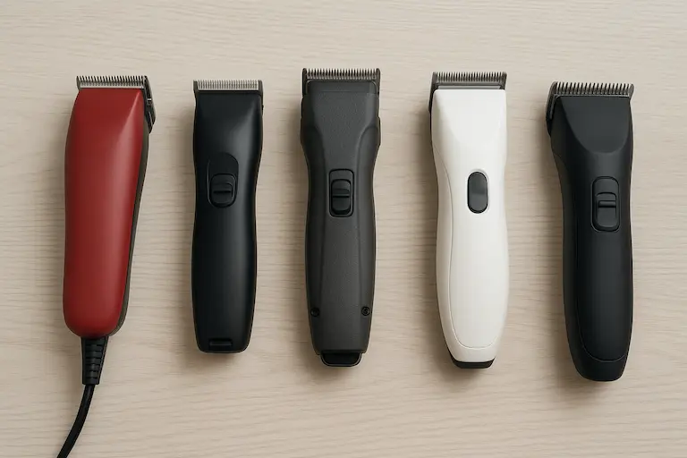 Best Dog Clippers of 2025: Top 5 Picks for Every Coat Type 2 Cordless dog clippers grooming a Golden Retriever