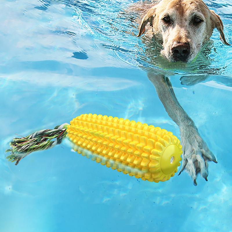 Squeaky Corn Stick Rope Chew Toy for Dogs 3 Squeaky Corn Stick Rope Chew Toy for Dogs - Image 3