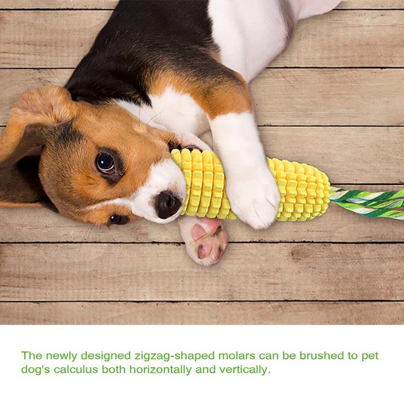 Squeaky Corn Stick Rope Chew Toy for Dogs 6 Squeaky Corn Stick Rope Chew Toy for Dogs - Image 6