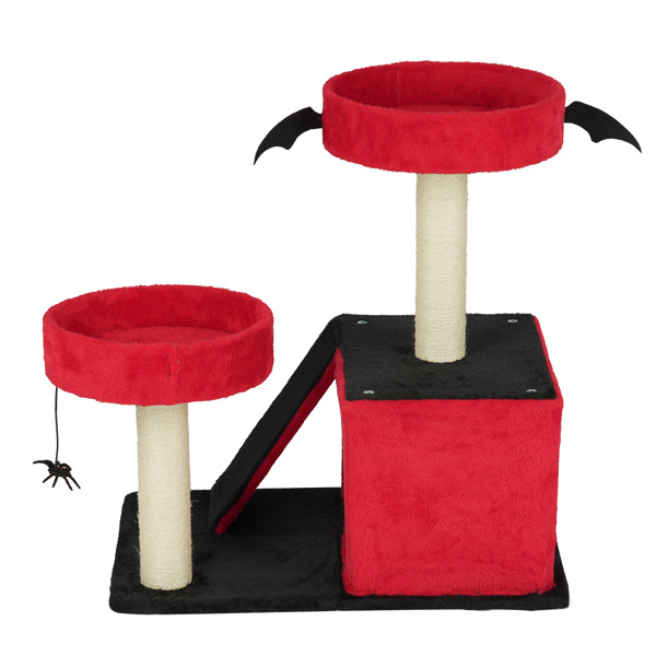 Halloween Cat Cave - Gothic Cat Tree - Cat Tower With Spacious Cat Condo 5 Halloween Cat Cave - Gothic Cat Tree - Cat Tower With Spacious Cat Condo - Image 5