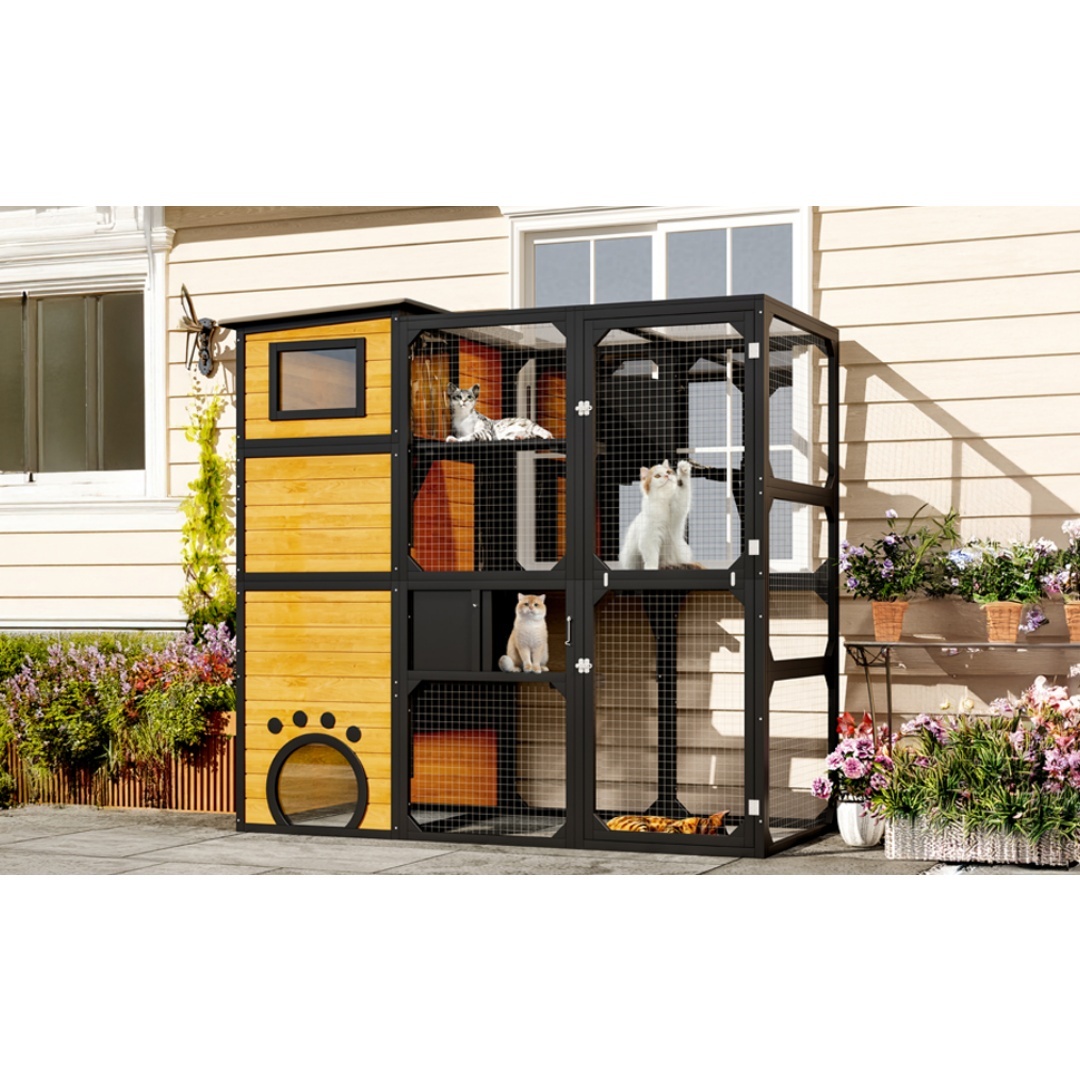 GO Large 4-Tier Outdoor Cat Catio House 5 GO Large 4-Tier Outdoor Cat Catio House - Image 5