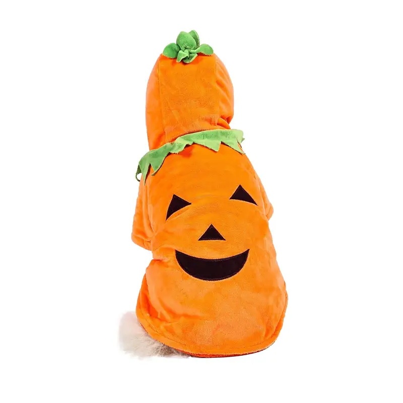 Dog Hoodie Cute Funny Halloween Style Pumpkin Cosplay Costume Warm Puppy Fleece Clothes 4 Dog Hoodie Cute Funny Halloween Style Pumpkin Cosplay Costume Warm Puppy Fleece Clothes - Image 4