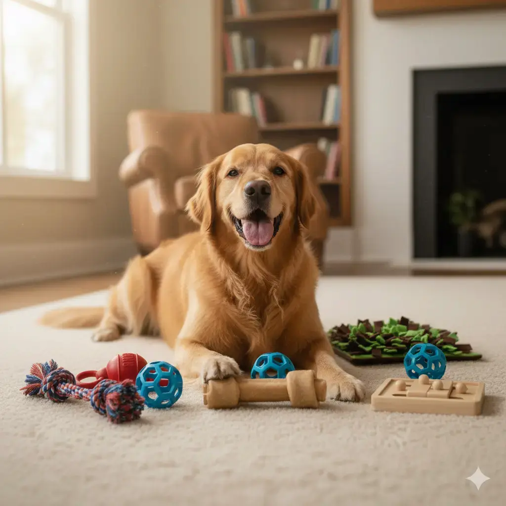 Dog Enrichment Toys: The Ultimate 2025 Guide to Mental Stimulation and Happy Pups 12 Content dog with toy