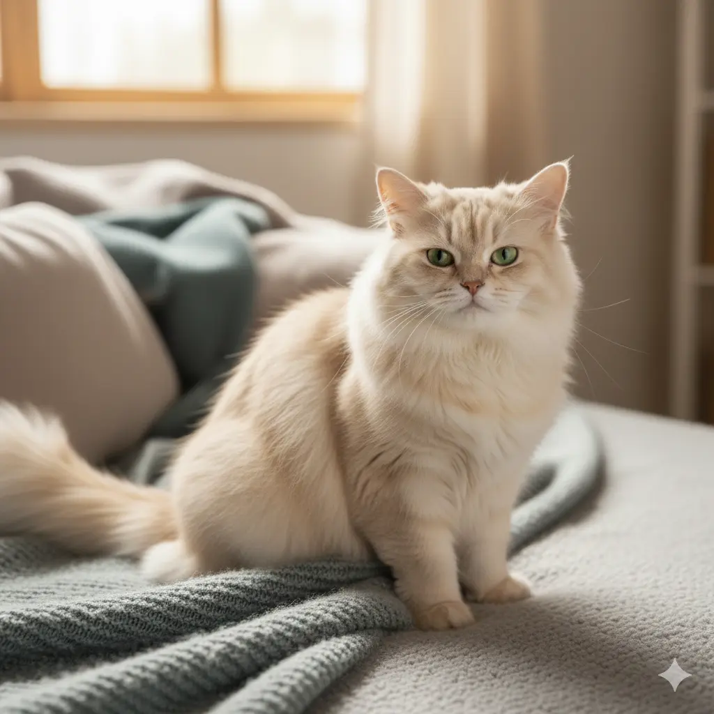 Easy Cat Grooming Tips: Keep Your Feline Healthy, Happy & Clean 7 Fluffy long-haired cat with owner combing out tangles.