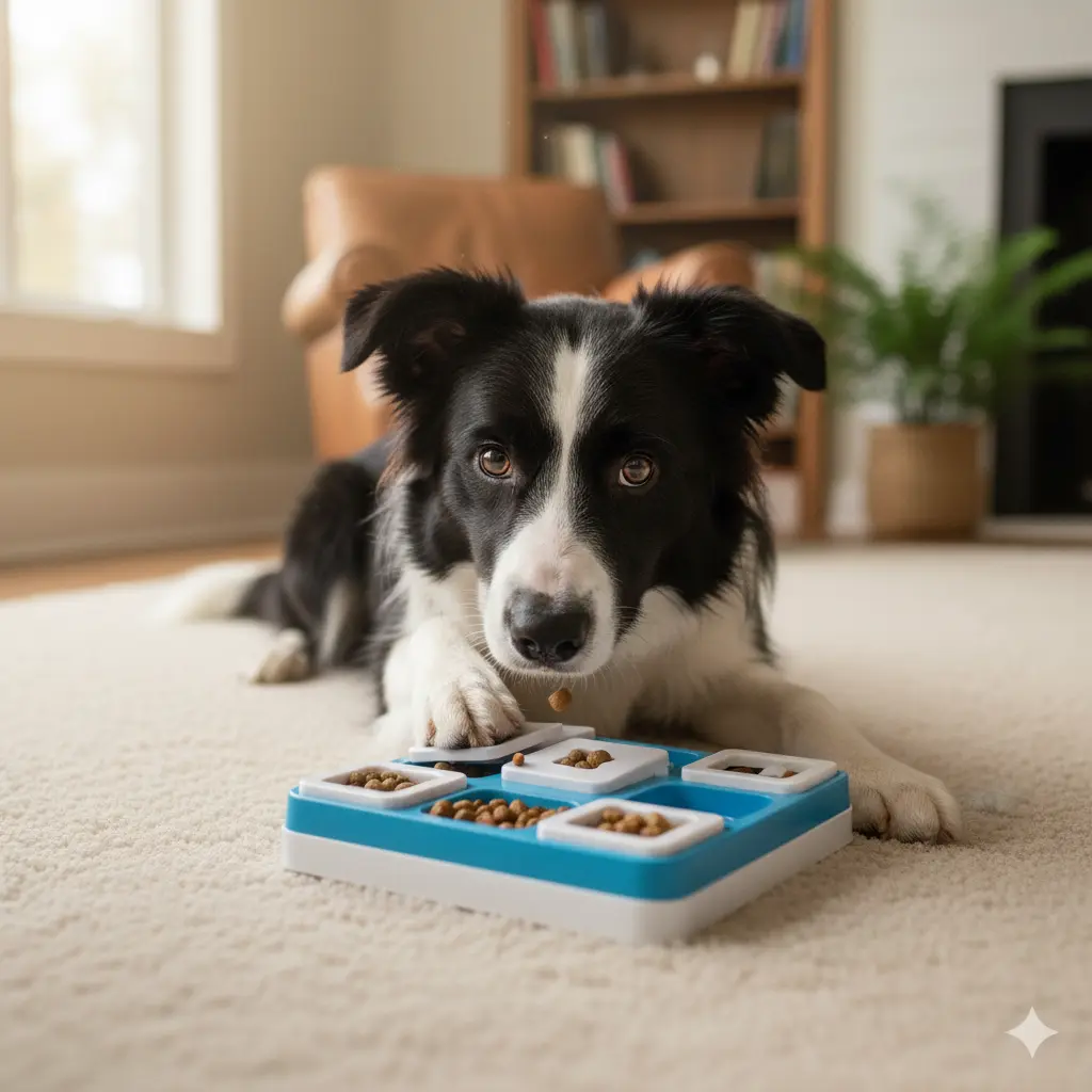 Dog Enrichment Toys: The Ultimate 2025 Guide to Mental Stimulation and Happy Pups 3 Dog nose-deep in snuffle mat