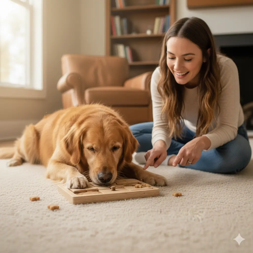 Dog Enrichment Toys: The Ultimate 2025 Guide to Mental Stimulation and Happy Pups 4 Dog chasing smart bone toy