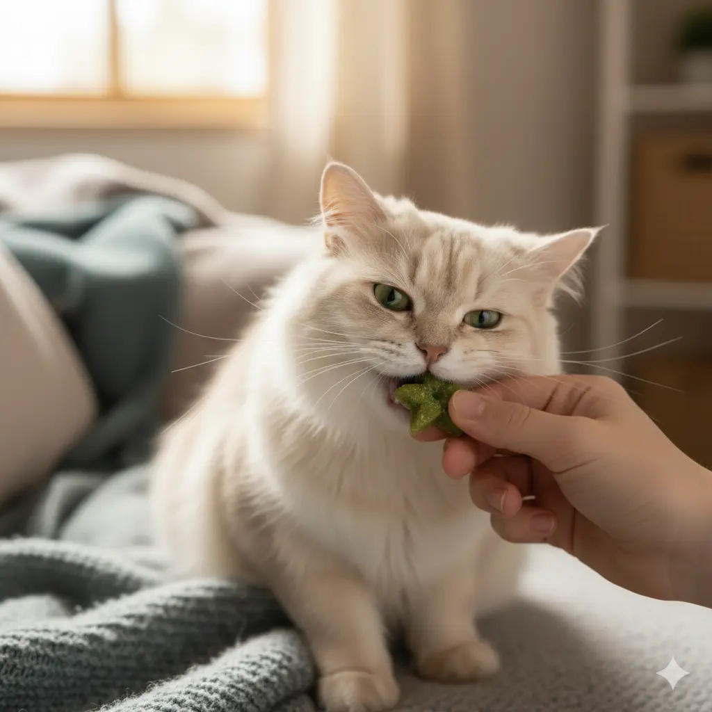 Easy Cat Grooming Tips: Keep Your Feline Healthy, Happy & Clean 5 Cat tolerating toothbrush on teeth.