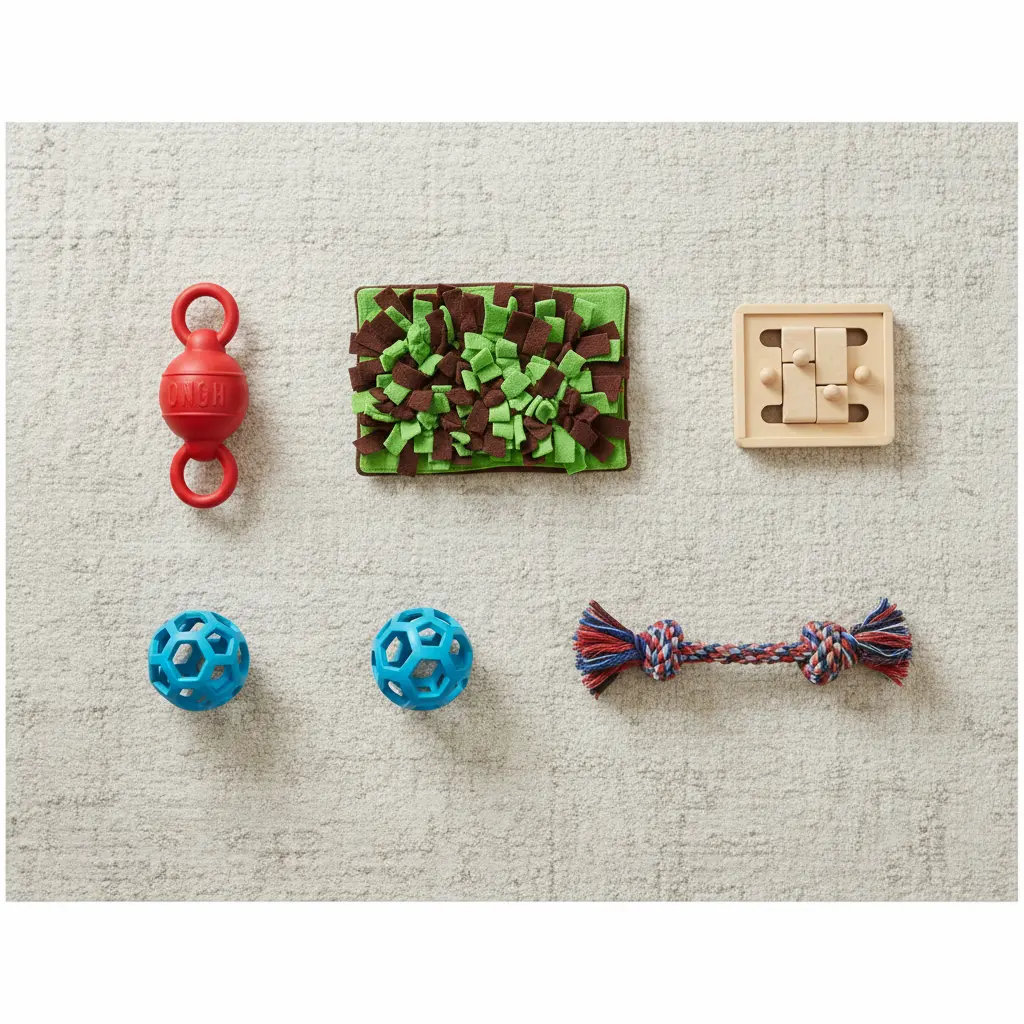 Dog Enrichment Toys: The Ultimate 2025 Guide to Mental Stimulation and Happy Pups 5 Dog chewing stuffed KONG Extreme