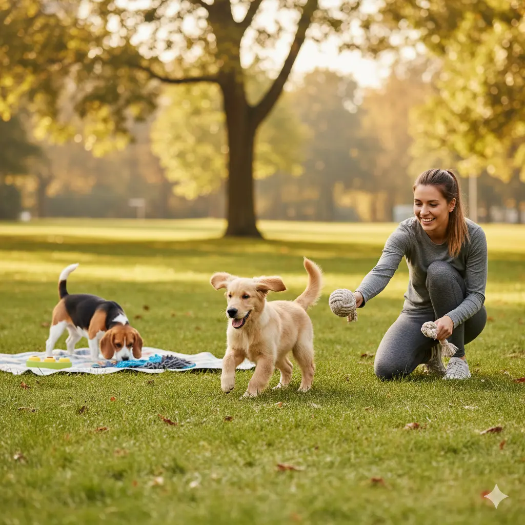 How Much Exercise Does Your Dog Need? Vet-Backed Guide (2025) 3 Puppy engaging in age-appropriate exercise play