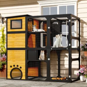 GO Large 4-Tier Outdoor Cat Catio House