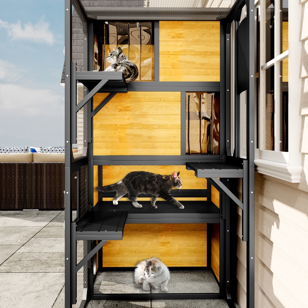 GO Large 4-Tier Outdoor Cat Catio House 6 GO Large 4-Tier Outdoor Cat Catio House - Image 6