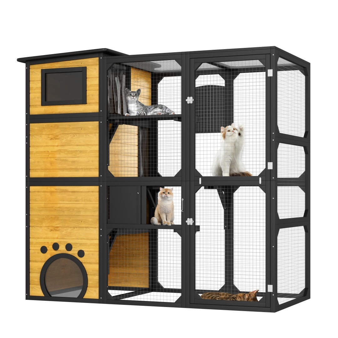 GO Large 4-Tier Outdoor Cat Catio House