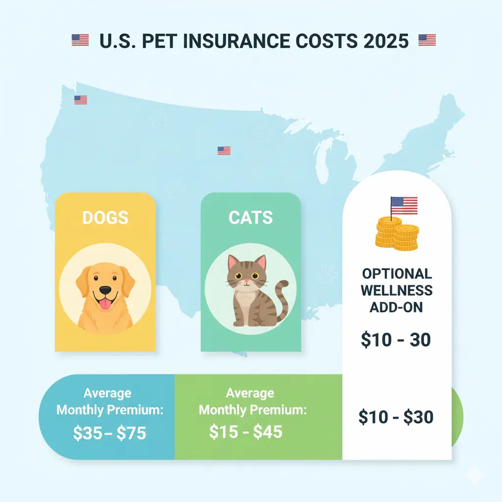 Pet insurance costs comparison chart